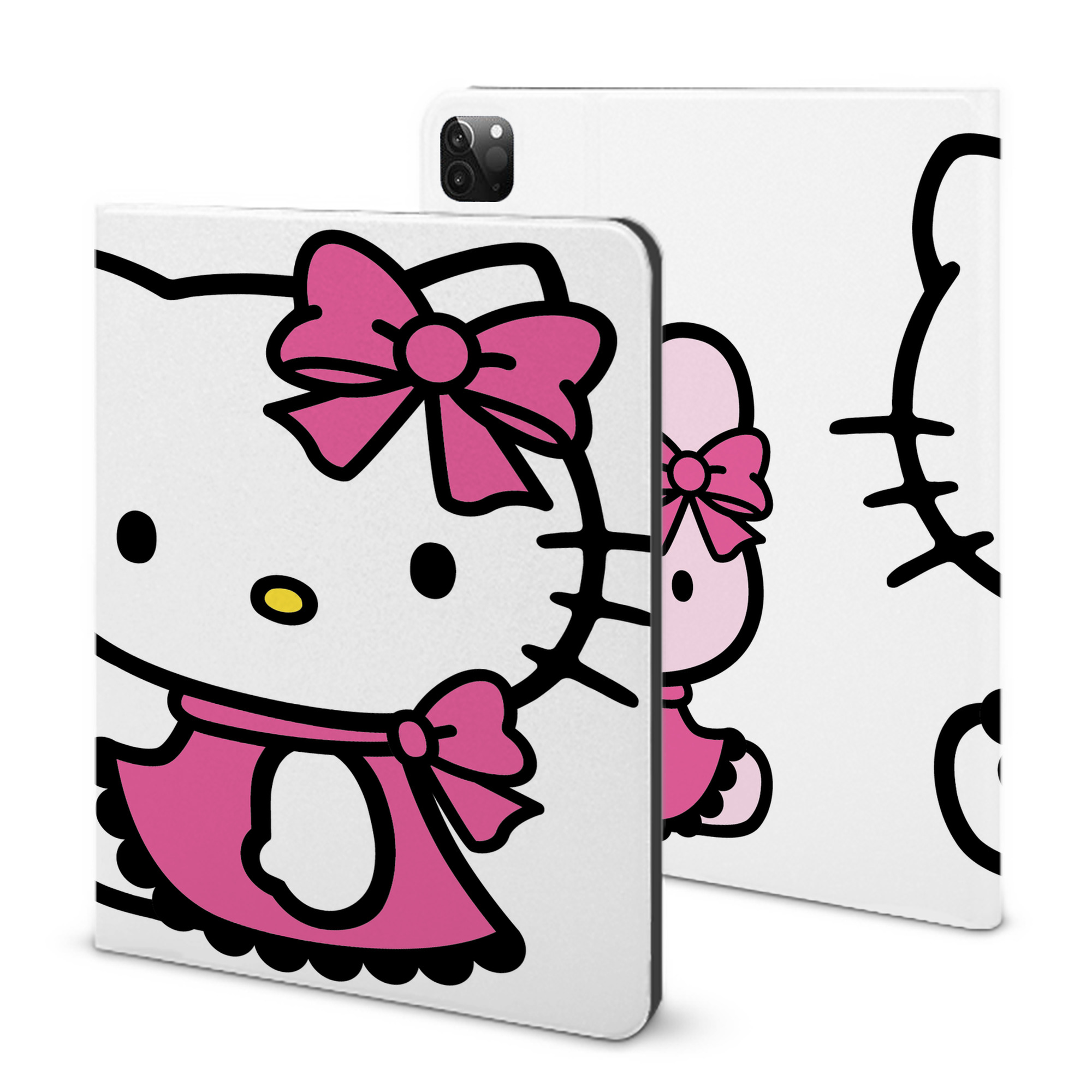 （画像用） Hello Kitty ハローキティ IPadケース ペンホルダー付き ブックスタイルデザイン